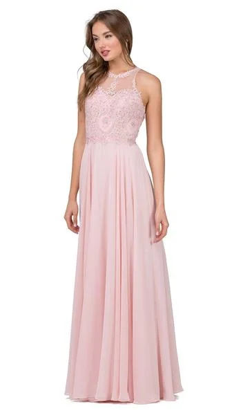 Hot Deals You Can’t Resist!Dancing Queen - Sleeveless Illusion Jewel Lace Ornate Prom Gown 2234 - 2 pcs Blush in Size XS and 3XL Available Hot Deals You Can’t Resist!Dancing Queen - Sleeveless Illusion Jewel Lace Ornate Prom Gown 2234 - 2 pcs Blush in Size XS and 3XL Available