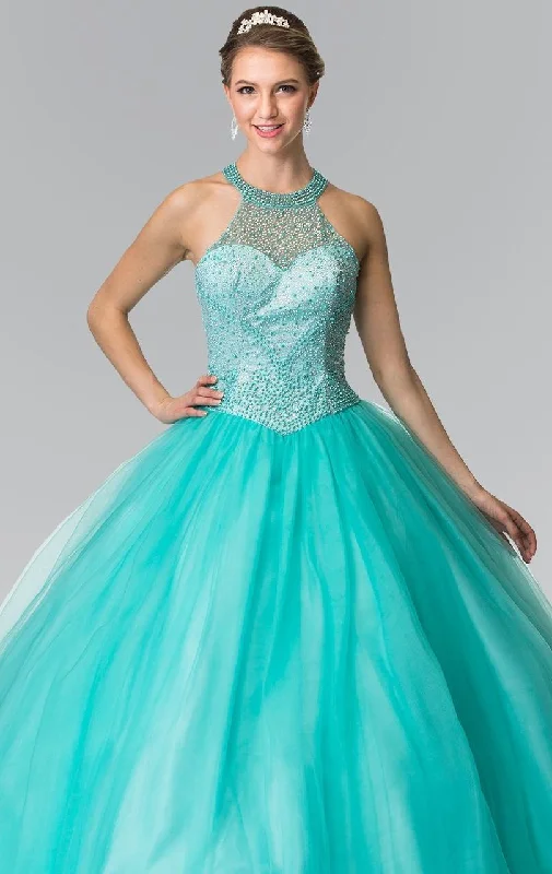 The Best Sale of the Year!Elizabeth K - GL2309 Beaded Halter Ballgown