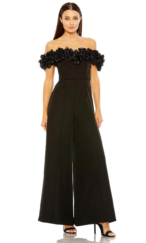 The Best Deals Won’t Wait!Ieena Duggal 11763 - Ruffled Off Shoulder Jumpsuit