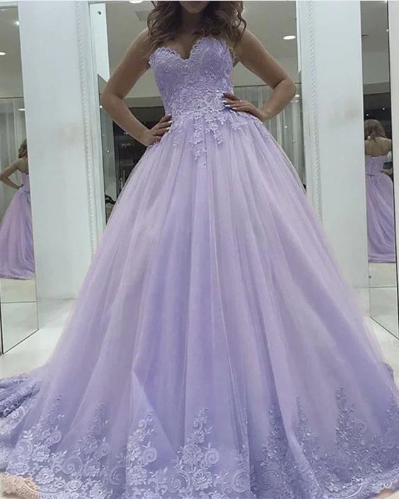 Limited Stock Available!Limited Stock Available!Lace Sweetheart Ball Gown Tulle Prom Dresses Elegant   cg21951