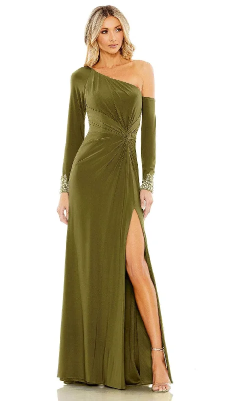 Shop Smart, Save Big!Mac Duggal 12489 - Asymmetrical Beaded Cuff Evening Gown