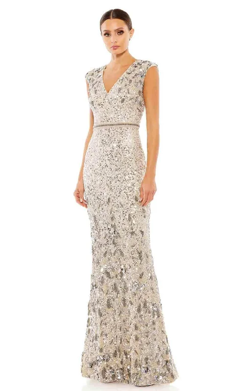 Must-Have Deals Inside!Mac Duggal 5505 - Beaded Cap Sleeve Evening Gown
