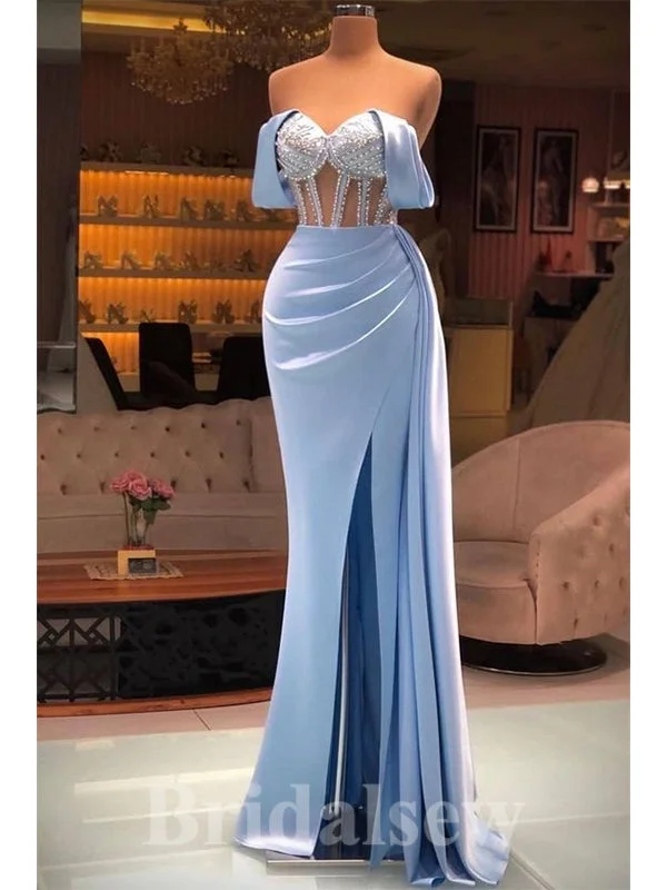 Flash Deals – Act Quickly!Mermaid Blue Off the Shoulder Satin Party Long Women Evening Prom Dresses PD762 Flash Deals – Act Quickly!Mermaid Blue Off the Shoulder Satin Party Long Women Evening Prom Dresses PD762