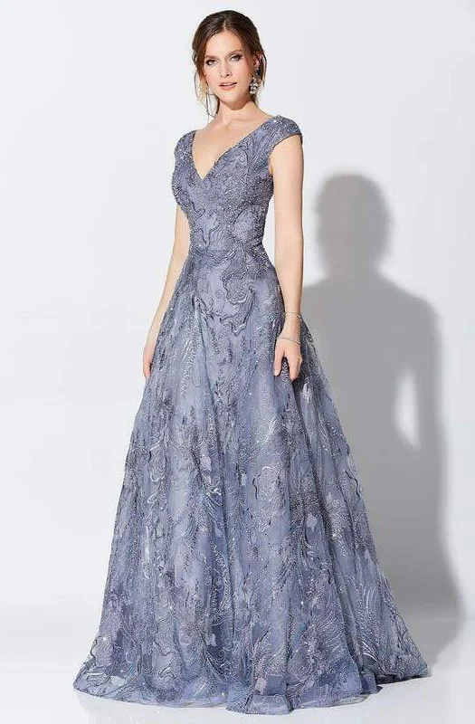 More Discounts, More Joy!Mon Cheri - Deep V-Neck Embroidered Tulle Ballgown 119D50 - 1 pc Delphinium In Size 10 Available More Discounts, More Joy!Mon Cheri - Deep V-Neck Embroidered Tulle Ballgown 119D50 - 1 pc Delphinium In Size 10 Available