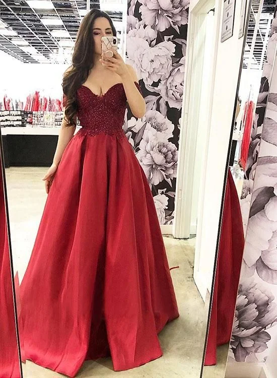 Best Price of the Season!Red Long Prom Dresses Sweetheart Appliques Evening Dresses cg22040 Best Price of the Season!Red Long Prom Dresses Sweetheart Appliques Evening Dresses cg22040