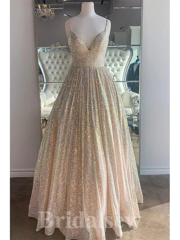 Your Shopping Wish, Our Discount Command!Sparkly Sequin A-line Stunning Straps Stylish Long Women Evening Prom Dresses PD745 Your Shopping Wish, Our Discount Command!Sparkly Sequin A-line Stunning Straps Stylish Long Women Evening Prom Dresses PD745