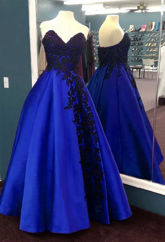 Shop the Hottest Deals!Shop the Hottest Deals!Strapless Prom Dress, Lace Appliques Prom Dress, Long Strapless Prom Dress, Sweetheart Prom Dress   cg21974