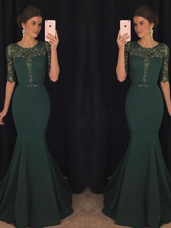 Unmissable Offers Await!Trumpet/Mermaid Scoop Floor-length Half Sleeve Chiffon Prom Dress/Evening Dress cg22035 Unmissable Offers Await!Trumpet/Mermaid Scoop Floor-length Half Sleeve Chiffon Prom Dress/Evening Dress cg22035