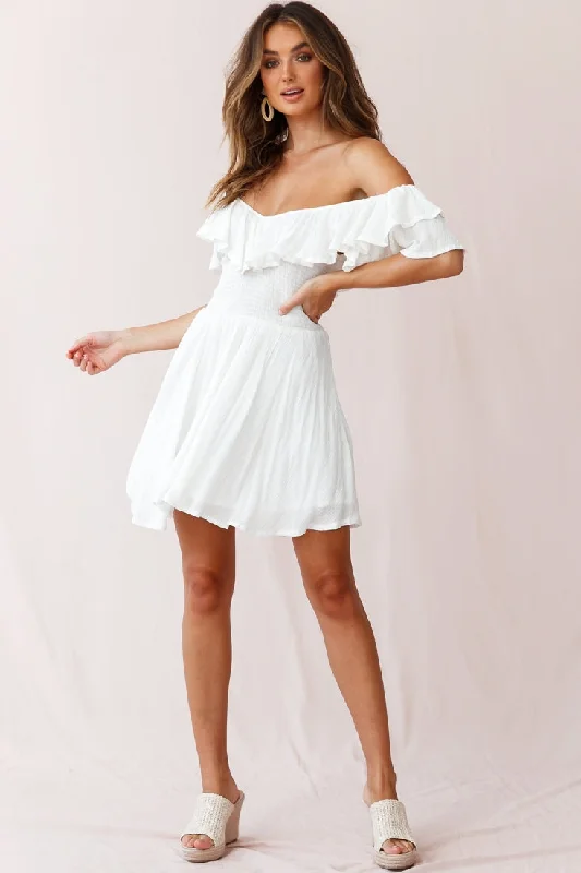 Sale Alert – Get Ready to Shop!Akira Chiffon Dinner Date Dress White