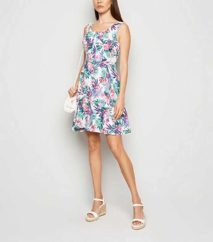 Save More with Every Purchase!Floral Print Skater Dress