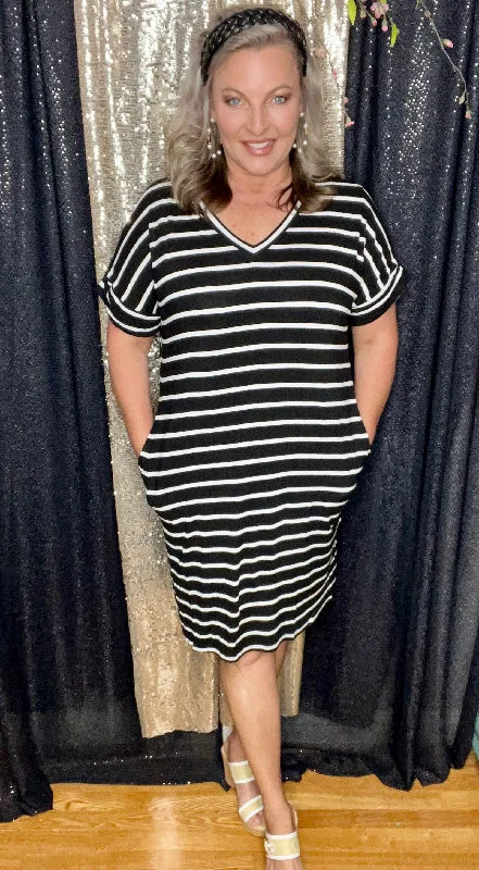 Don't Miss Out!Keep It Casual And Cool T-Shirt Dress (IN STOCK)