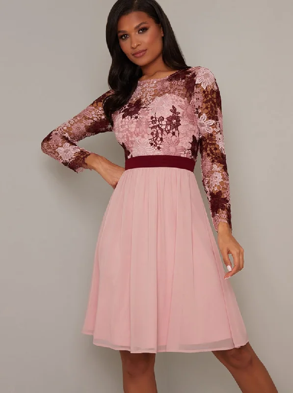 Limited Deals, Unlimited Savings!Pink Crotchet Dress