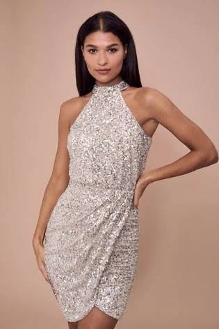 Don't Miss Out!Don't Miss Out!Sequin Halterneck Dress
