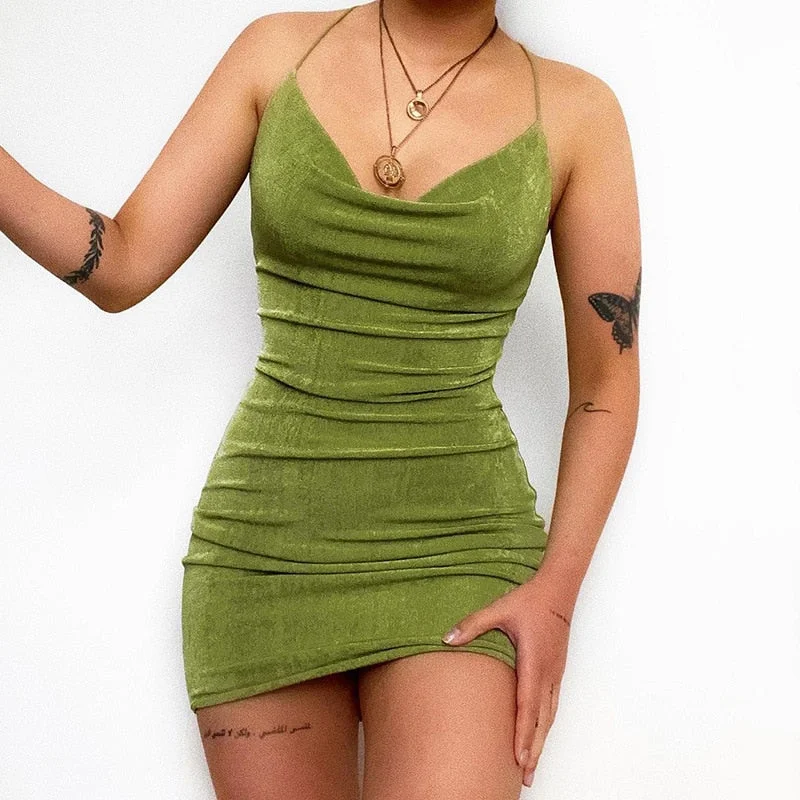 Buy More, Save More!Amy Fashion - Suspender Short Bodycon Dress