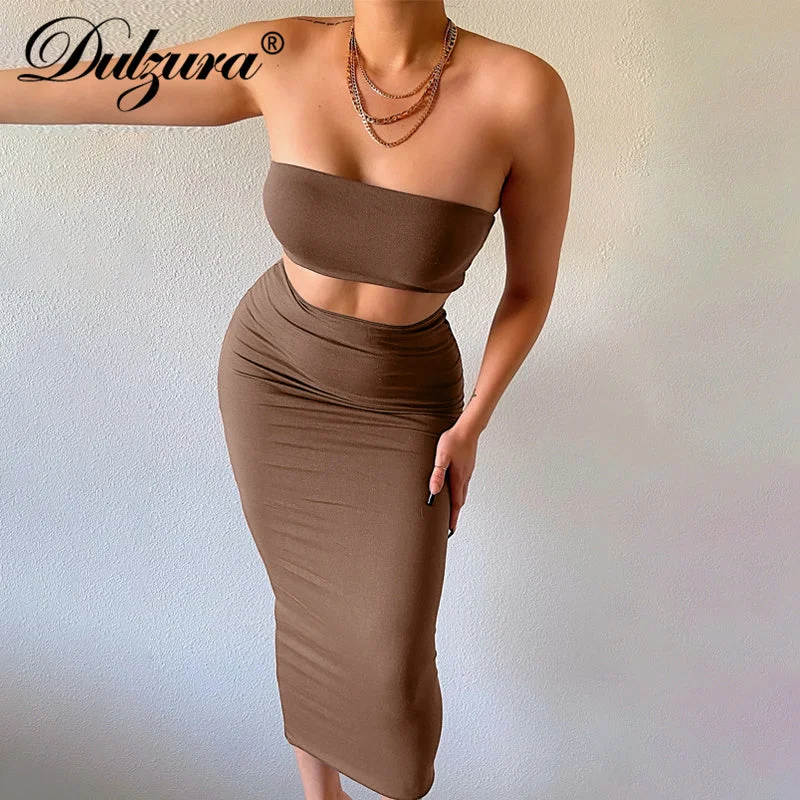 Savings You Can’t Ignore!Bodycon Tube Skirt Set