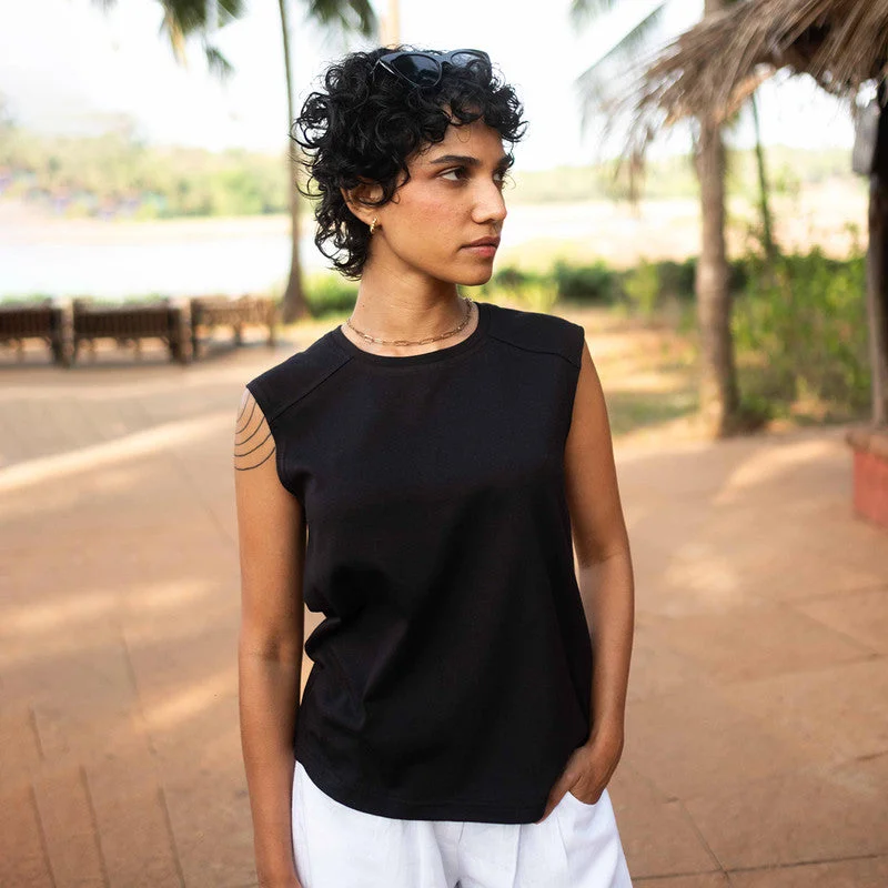 Shop Today, Save Tomorrow!Pima Cotton T-Shirt for Women | Carbon Black