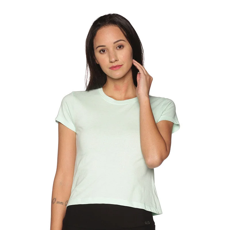 Buy One, Get One Free!Organic Cotton T-shirt for Women | Crew Neck | Pastel Green