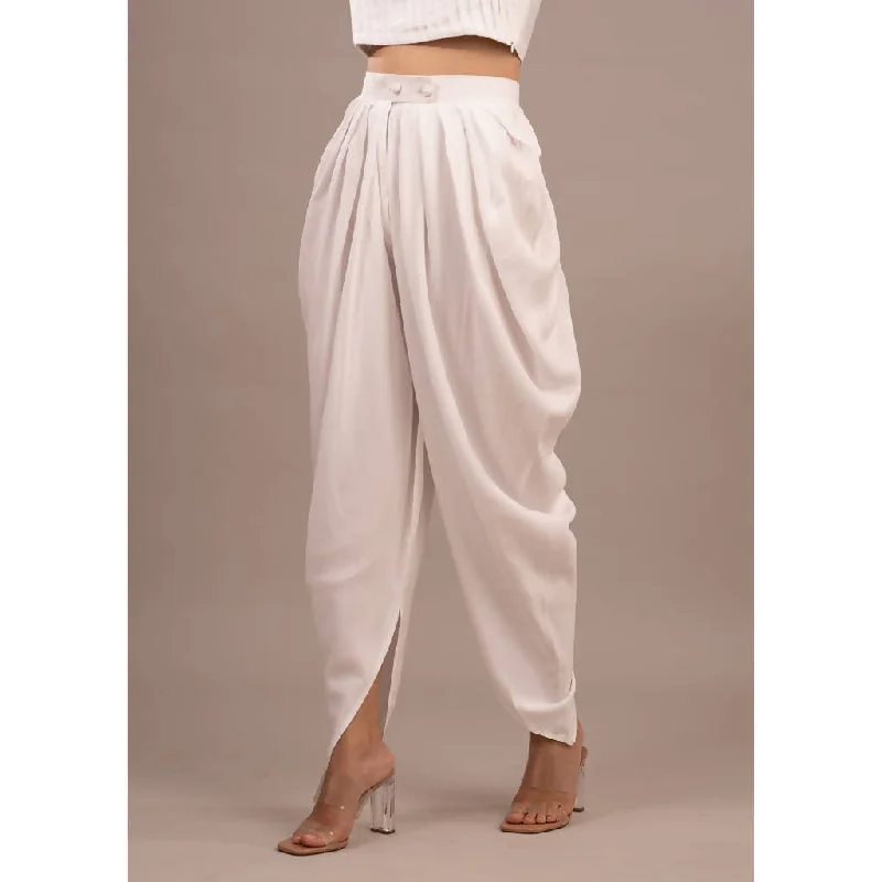 Best Offers of the Month!Dhoti Pants | Tencel Twill | White