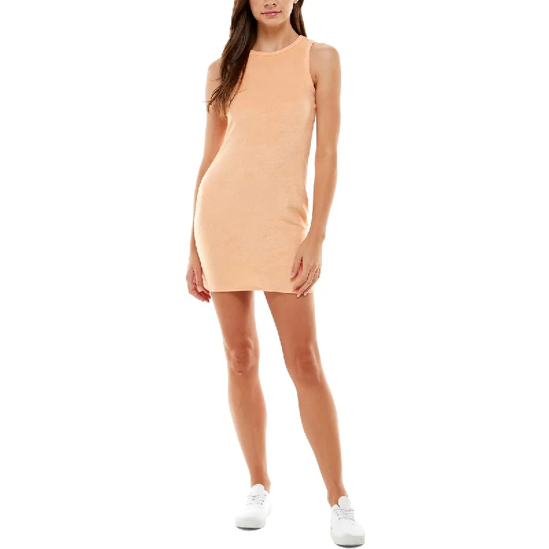 Amazing Prices You Can’t Resist!Juniors Womens Terry Racerback Bodycon Dress