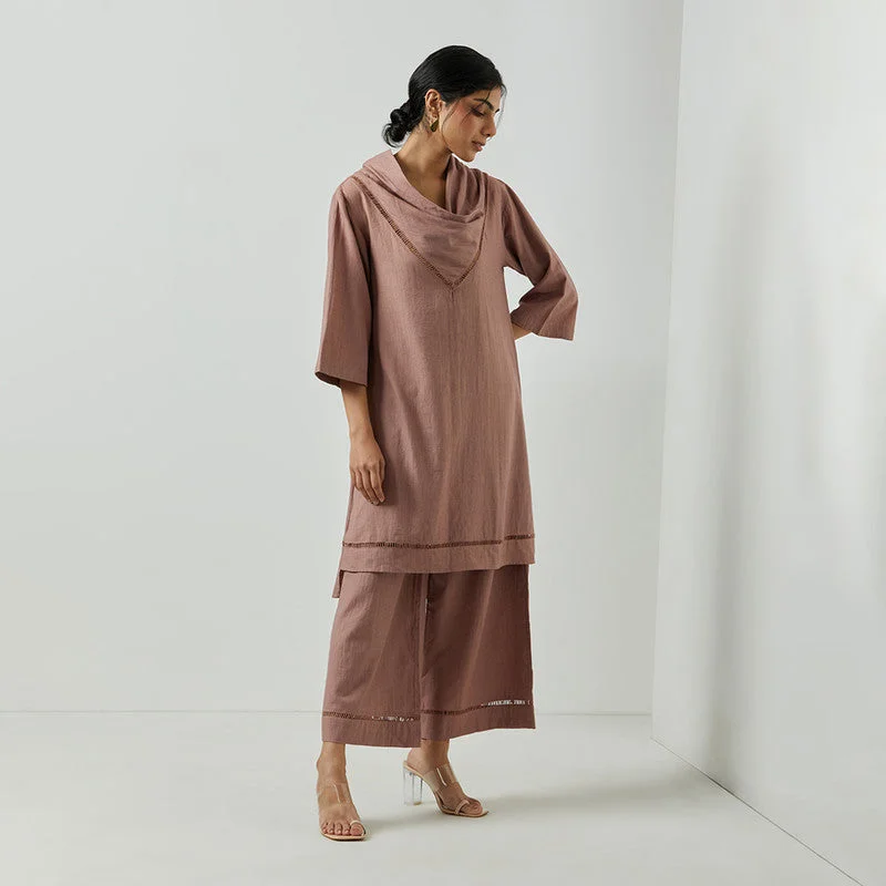 Don’t Wait – Shop Today!Handwoven Cotton Pants for Women | Mauve