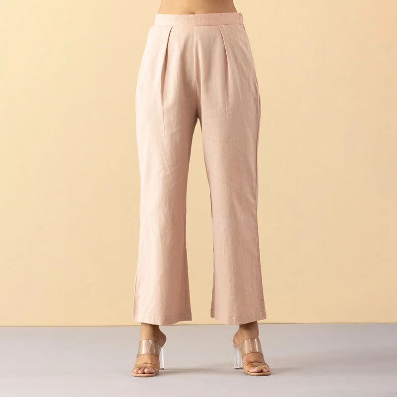 Best Price of the Season!High Waist Cotton Pants |  Dusty Pink