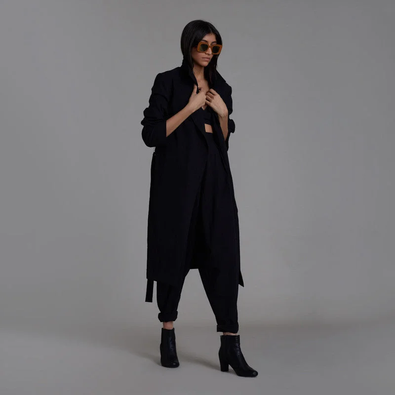 Your Dream Deal is Here!Pure Cotton Co Ord Set | Bralette Pants & Jacket | Black