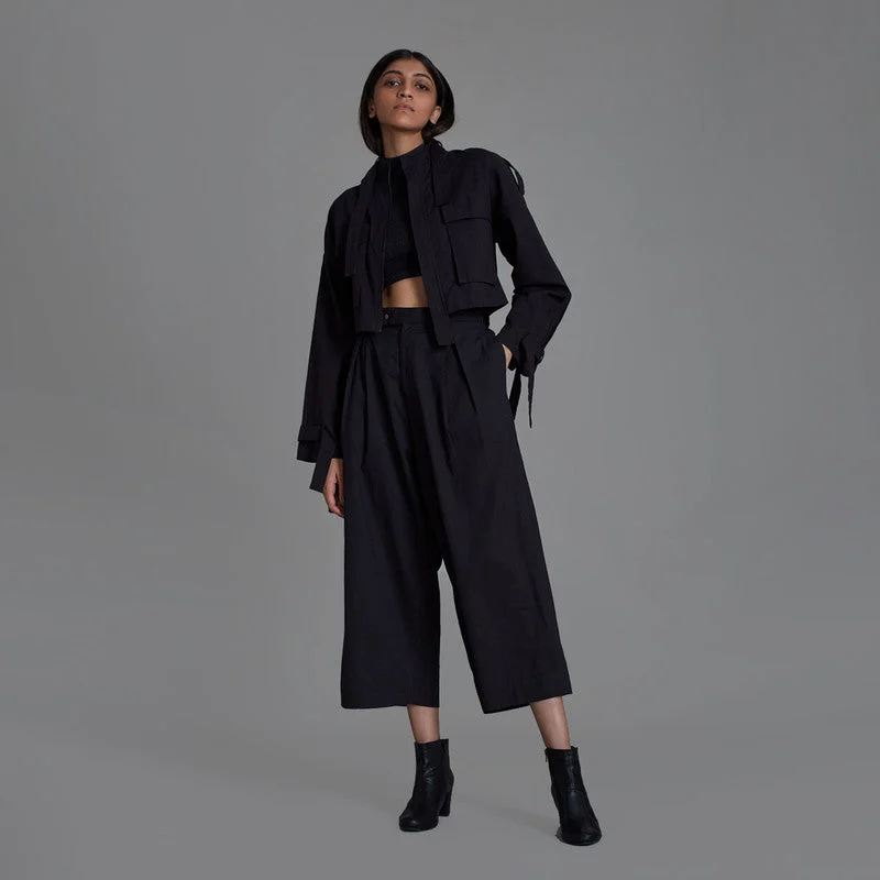 Hot Deals You Can’t Resist!Pure Cotton Co Ord Set | Top Pants & Jacket | Black