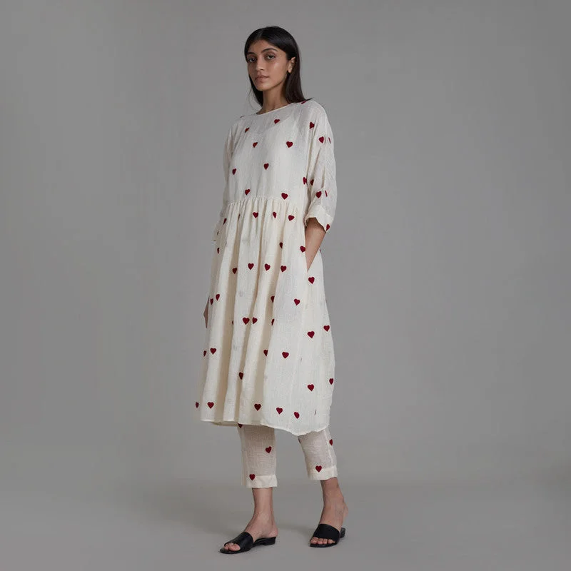 Best Deals Just for You!Pure Linen Pants | High-Waist | Hearts | Oatmeals