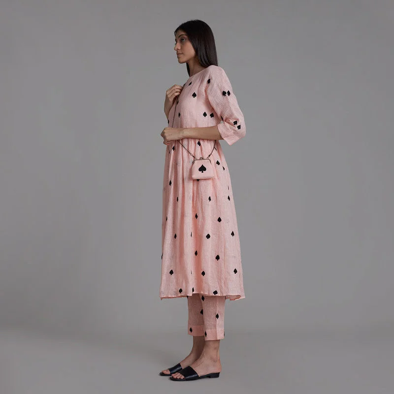 Unmissable Offers Await!Pure Linen Pants | High-Waist | Pink