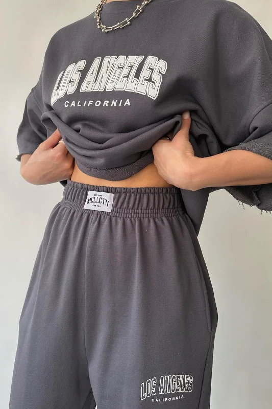 Don’t Wait – Shop Today!Letter Print Round Neck T-shirt And Pants Set