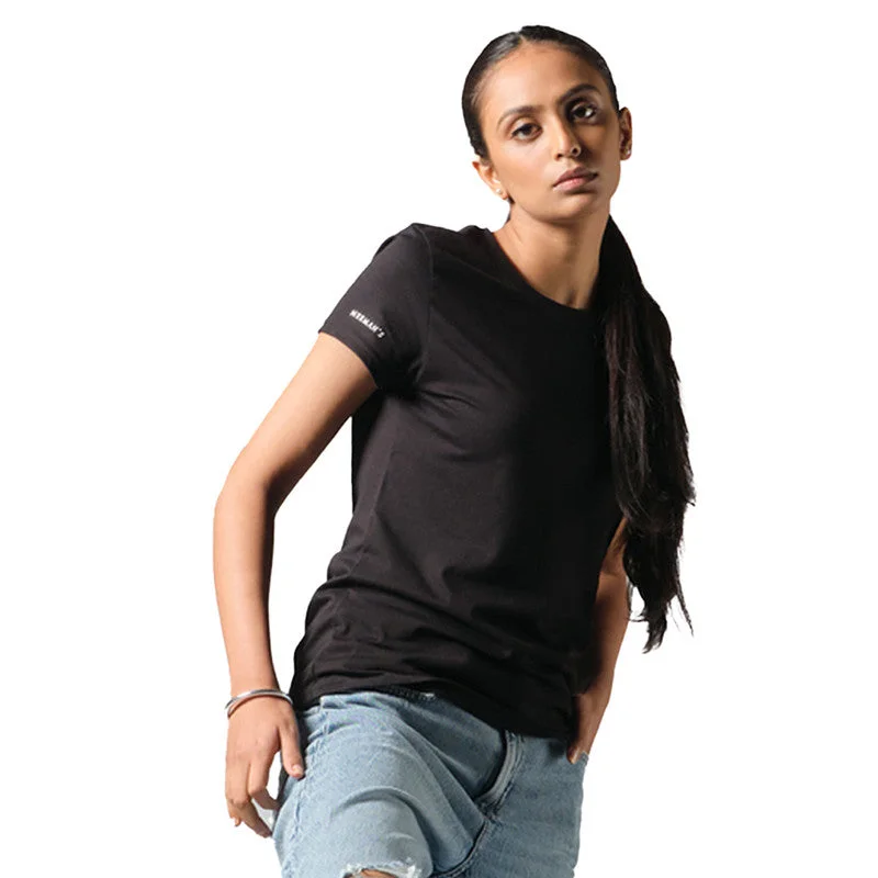 Must-Have Deals Inside!Neeman's Classic Crew Black T-Shirt for Women | Organic Cotton