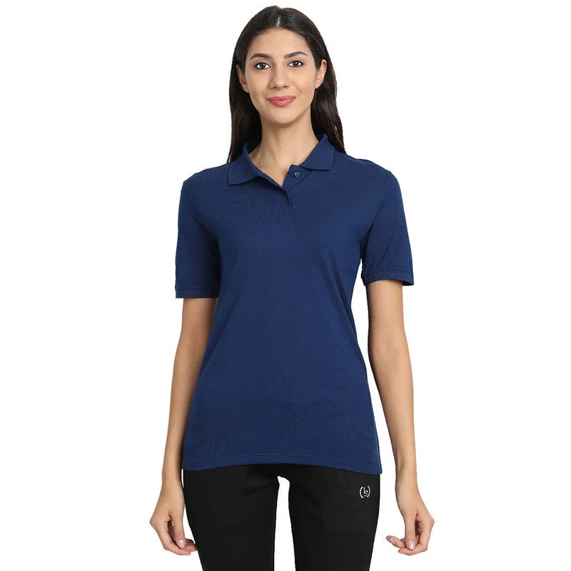 Score Huge Discounts Today!Bamboo Fabric Polo T-Shirt | Navy Blue