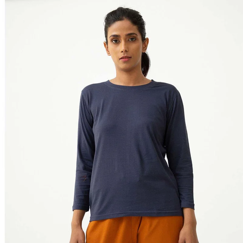Save Money, Shop Happy!Organic Cotton Long Sleeve T-Shirt | Navy