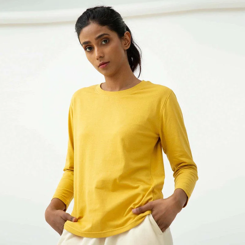 Flash Deals – Act Quickly!Organic Cotton Long Sleeve T-Shirt | Yellow