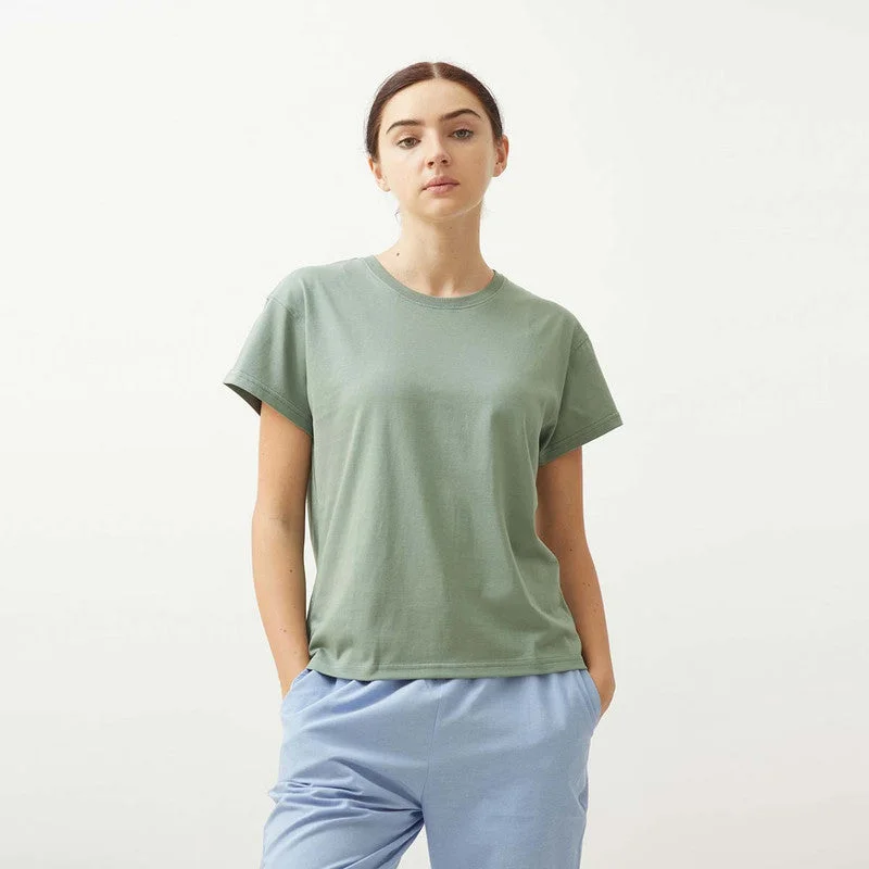 Save Like Never Before!Organic Cotton Round Neck T-Shirt | Green