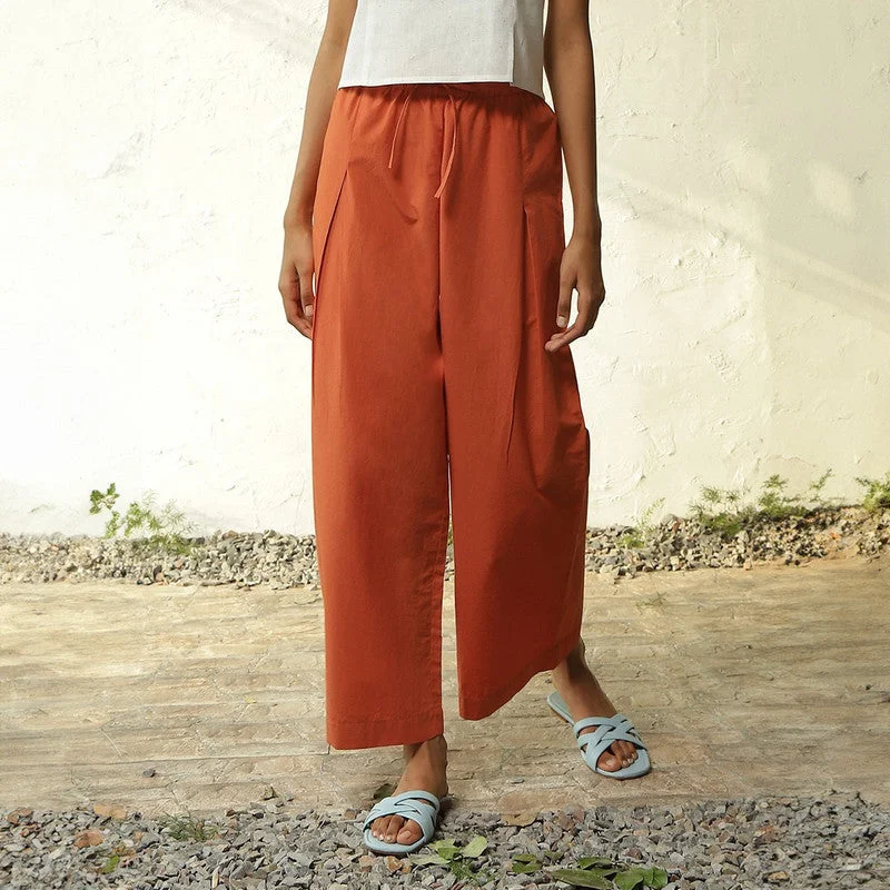 Sale Alert – Get Ready to Shop!Cotton Poplin Wide Leg Pants | Soft Orange