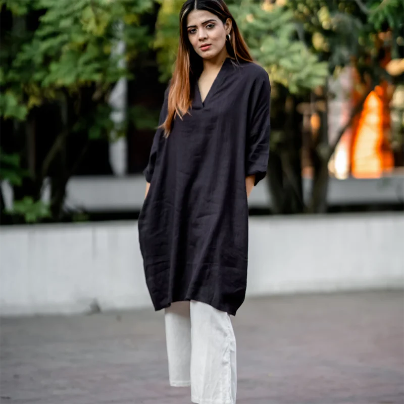 Get More, Spend Less – Shop Now!Kimono Dress & Pants For Women | Organic Cotton | Brown & Beige