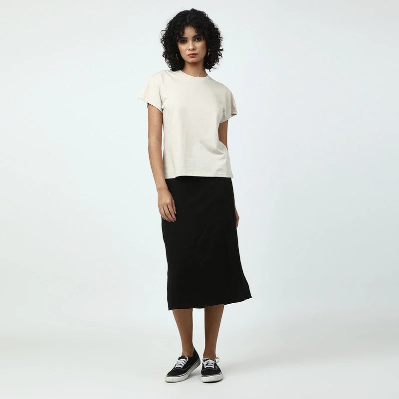 Get Ready to Save!Organic Cotton T-Shirt for Women | Off-White