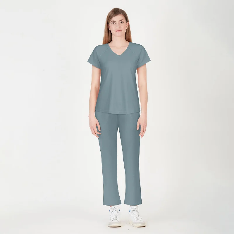 Your Best Deals Are Here!Organic Cotton T Shirts for Women | Raglan Sleeve | Citadel Blue