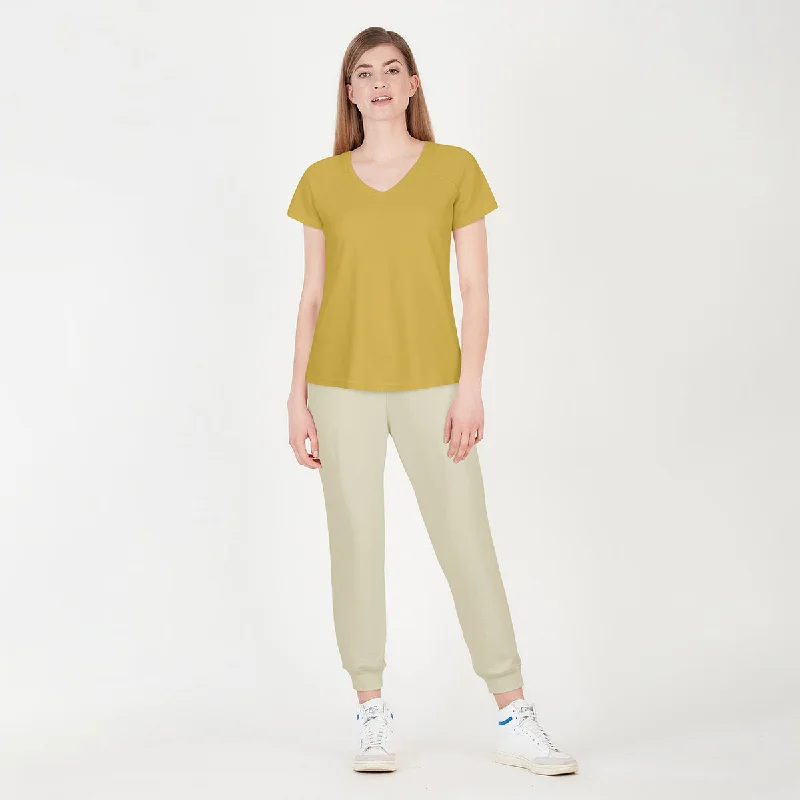 Find Your Perfect Deal Today!Organic Cotton T Shirts for Women | Raglan Sleeve | Yellow