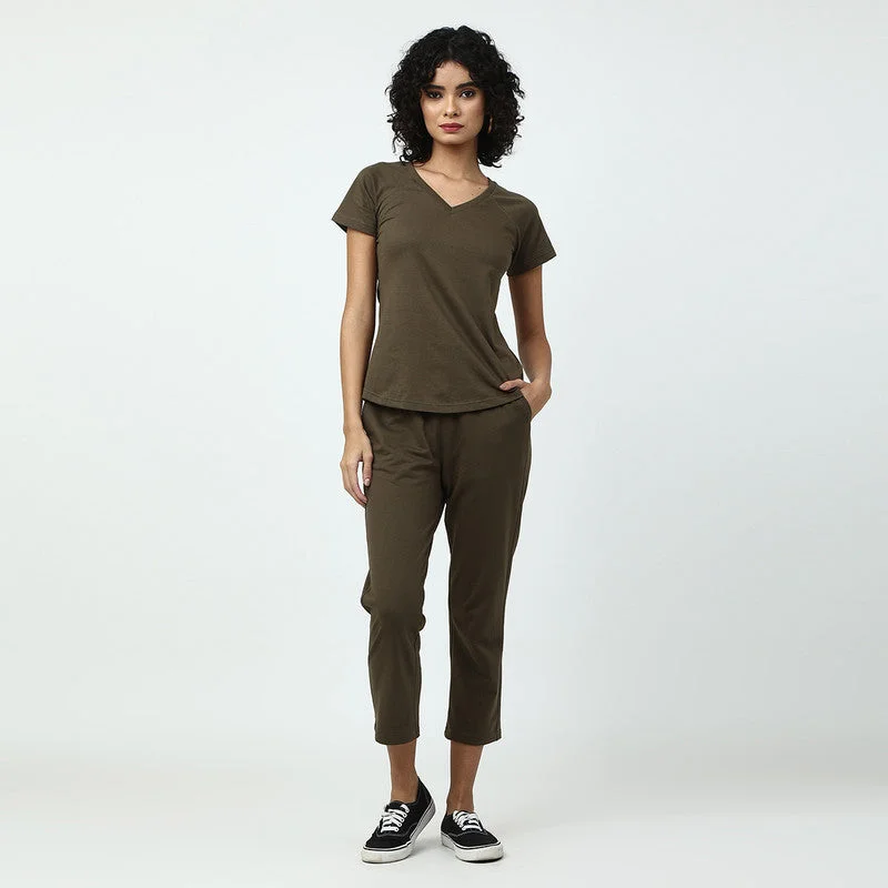 Huge Savings – Act Now!Organic Cotton Women T-Shirt | Olive