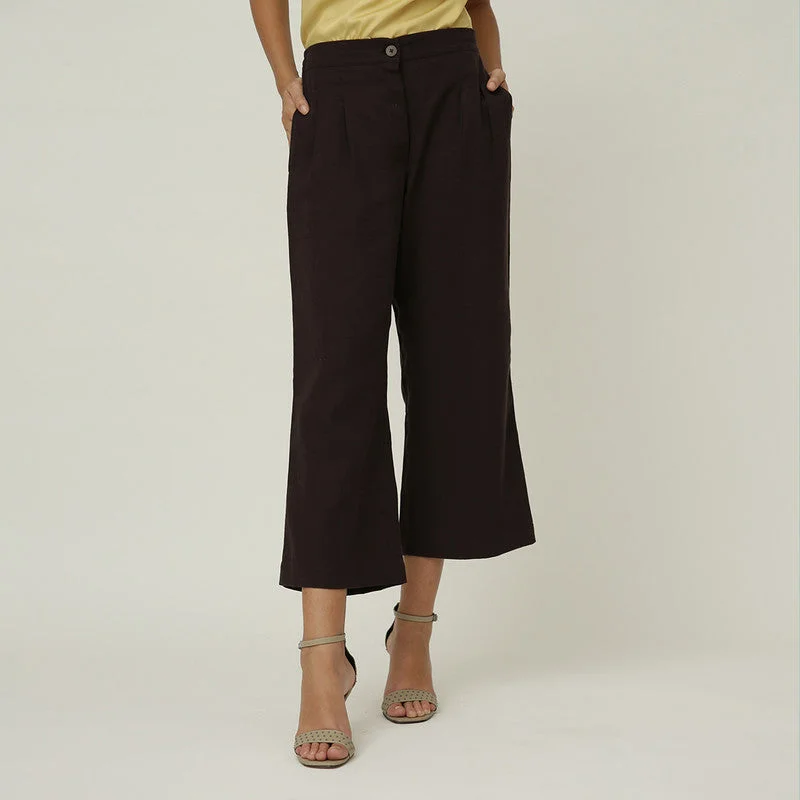 Don't Miss Out!Wide Leg Pants for Women | Tencel | Brown