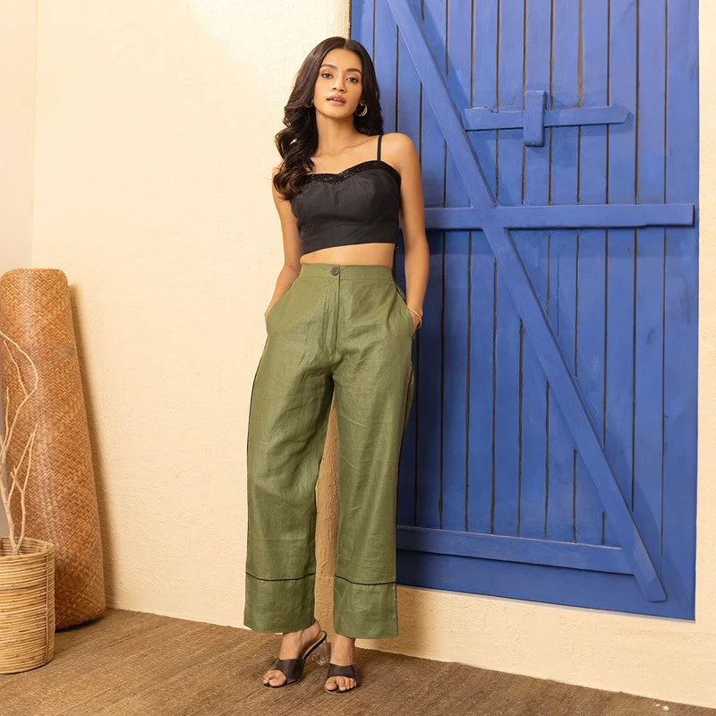 New Discounts Just Dropped!Pants For Women | Hemp | Olive