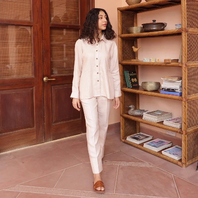 Shop Now and Save!Straight Pants for Women | Hemp Fabric | Beige