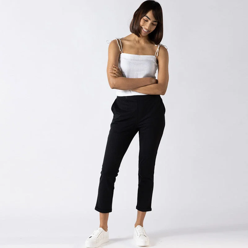 More Discounts, More Joy!Cotton French Terry Pants | Carbon Black