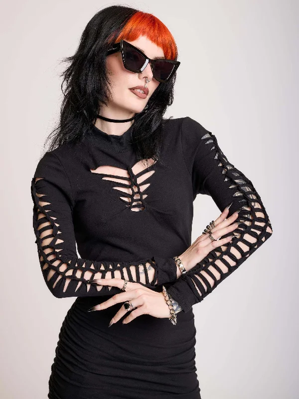 Price Drop Alert!Slashed Bodycon Dress