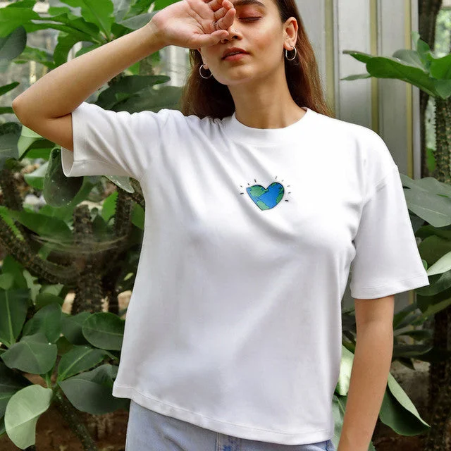 Your Exclusive Offer Awaits!Organic Cotton Boxy Fit T-shirt | Soft White