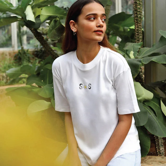 Buy More, Pay Less!Organic Cotton Ribbed T-shirt | Soft White