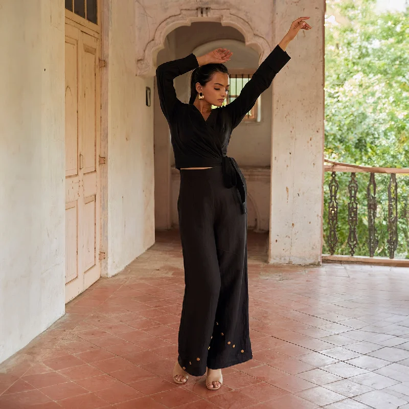 Save More with Every Purchase!Black Trousers for Women | Bamboo Hemp