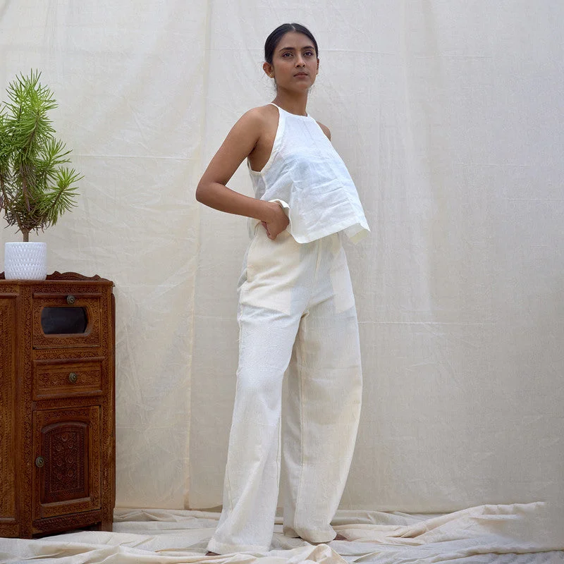 Massive Price Cuts!Organic Cotton Pants | White